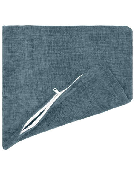 Federa 2 pcs HEERLEN Blu 40 x 40 cm Tessuto Chenille