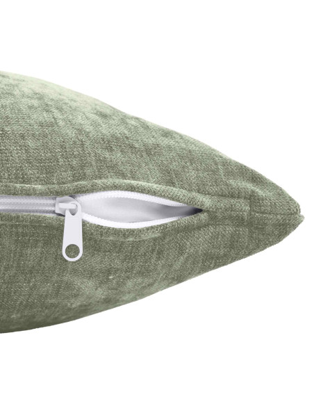 Federa 12 pcs HEERLEN Verde 40 x 40 cm Tessuto Chenille