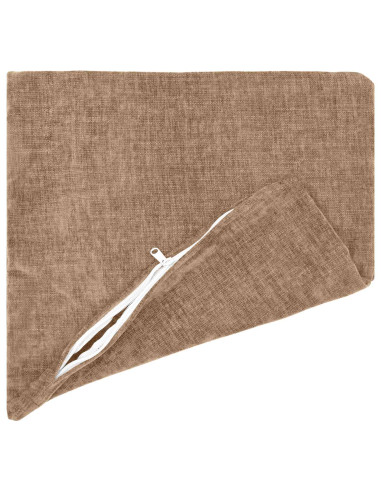 Federa 2 pcs HEERLEN Marrone 40 x 40 cm Tessuto Chenille