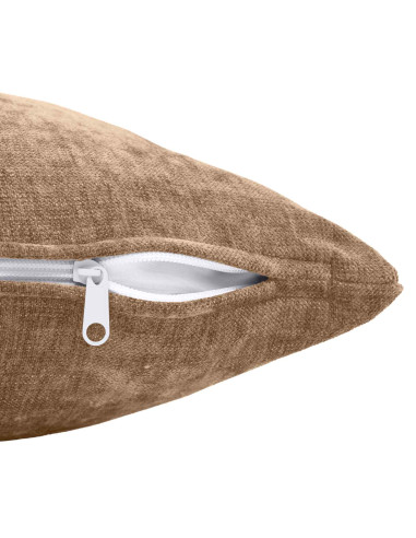 Federa 2 pcs HEERLEN Marrone 40 x 40 cm Tessuto Chenille