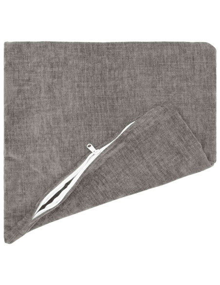 Federa 6 pcs HEERLEN Grigio Scuro 40 x 40 cm Tessuto Chenille