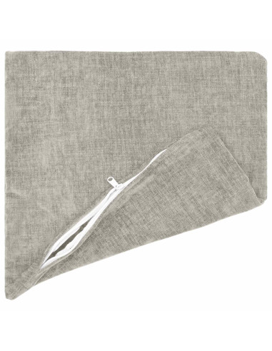 Federa 12 pcs HEERLEN Grigio Chiaro 40 x 40 cm Tessuto Chenille