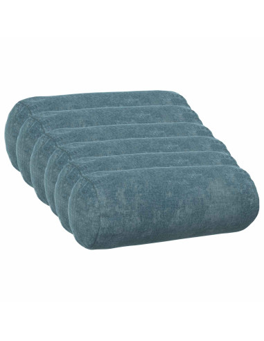 Federa 6 pcs HEERLEN Blu Ø 15 x 40 cm Tessuto Chenille