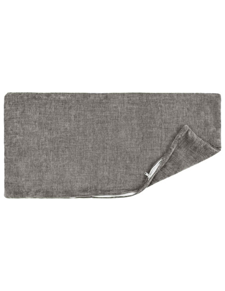 Federa 6 pcs HEERLEN Grigio Scuro 30 x 50 cm Tessuto Chenille
