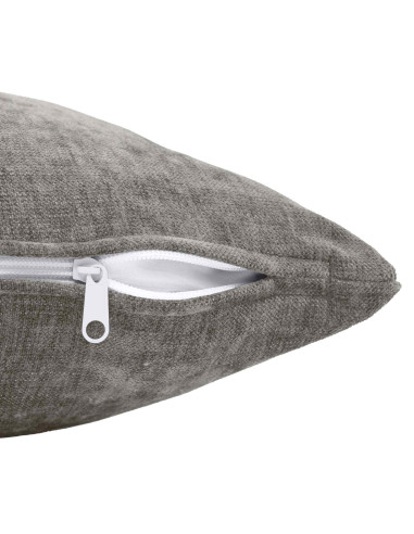 Federa 6 pcs HEERLEN Grigio Scuro 30 x 50 cm Tessuto Chenille
