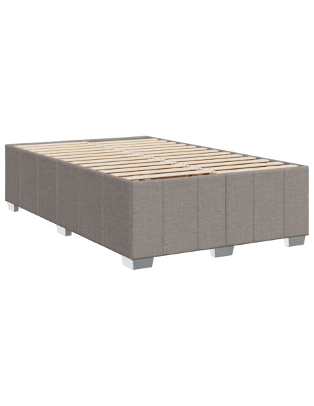 Giroletto a Molle con Materasso Tortora 120x200 cm in Tessuto
