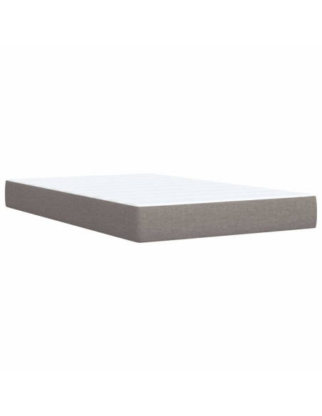 Giroletto a Molle con Materasso Tortora 120x200 cm in Tessuto