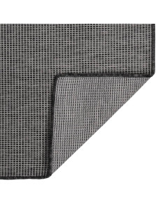 Tappeto da Esterni a Tessitura Piatta 120x170 cm Grigio