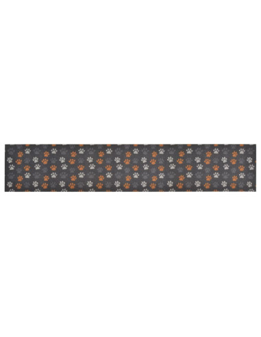 Tappeto da Cucina Lavabile Zampe 60x300 cm Velluto