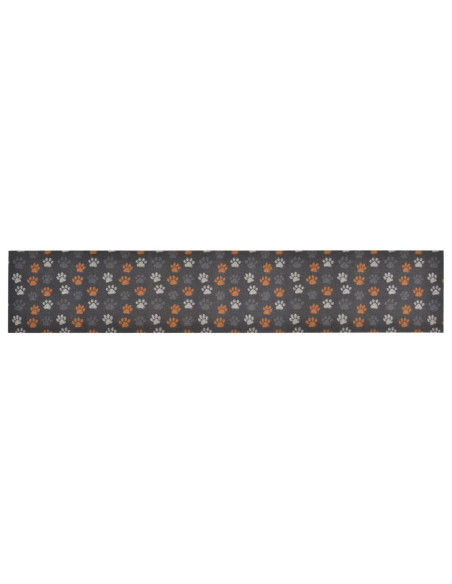 Tappeto da Cucina Lavabile Zampe 60x300 cm Velluto