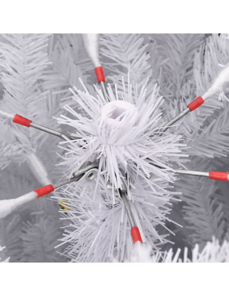 Albero Natale Artificiale Incernierato con Neve Fioccata 180 cm