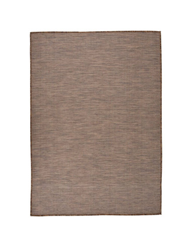 Tappeto da Esterni a Tessitura Piatta 140x200 cm Marrone