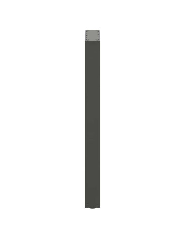 Gambe per tavolo da bar a forma di U 2 pz Antracite 50x(90-91) cm Acciaio