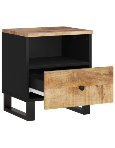 Comodini 2pz in Legno Massello di Mango e Legno Multistrato