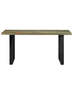 Tavolo da Pranzo 160x80x75 cm in Legno Massello di Recupero