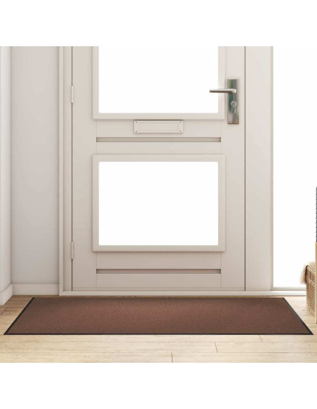 Tappetino Marrone e Nero 90 x 150 cm 100% Poliammide