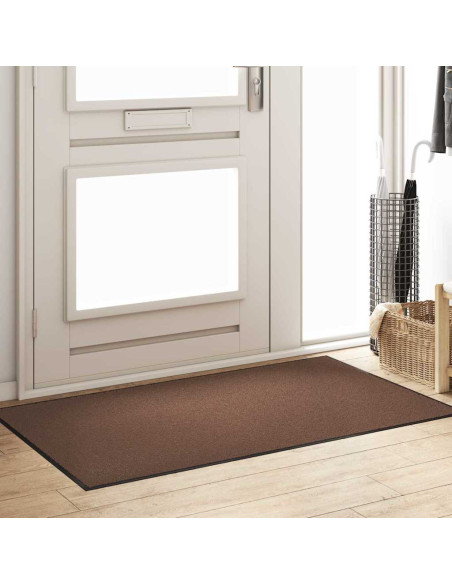 Tappetino Marrone e Nero 90 x 150 cm 100% Poliammide