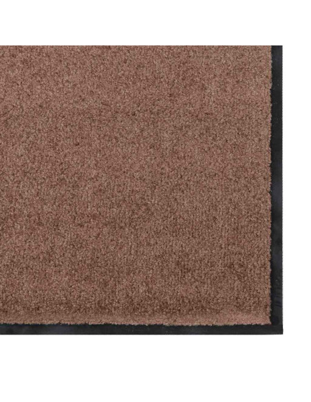 Tappetino Marrone e Nero 90 x 150 cm 100% Poliammide