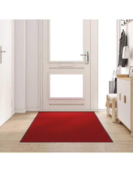 Tappetino Rosso e Nero 120 x 250 cm 100% Poliammide