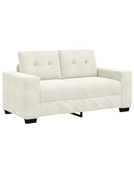 Set di divani 3 pcs Crema 221 x 80 x 80 cm Velluto