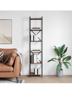 Libreria Rovere fumé 40 x 30 x 189,5 cm Legno multistrato