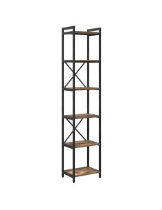 Libreria Rovere fumé 40 x 30 x 189,5 cm Legno multistrato 2