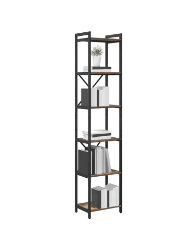 Libreria Rovere fumé 40 x 30 x 189,5 cm Legno multistrato