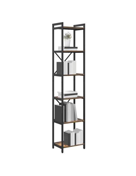 Libreria Rovere fumé 40 x 30 x 189,5 cm Legno multistrato