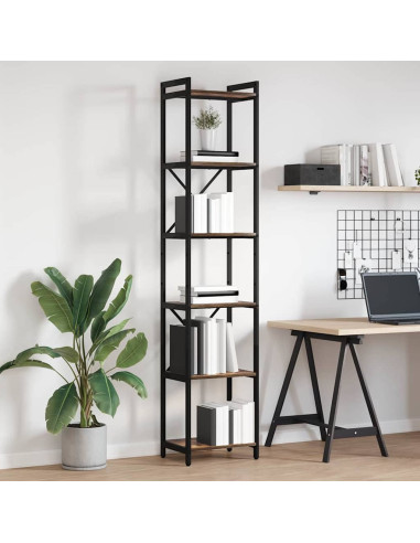 Libreria Rovere fumé 40 x 30 x 189,5 cm Legno multistrato