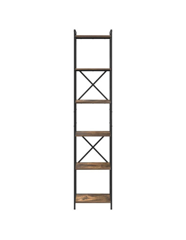 Libreria Rovere fumé 40 x 30 x 189,5 cm Legno multistrato