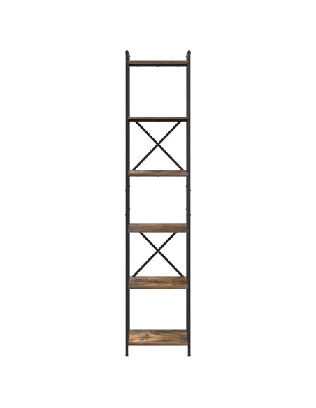 Libreria Rovere fumé 40 x 30 x 189,5 cm Legno multistrato