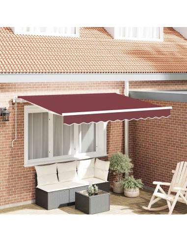 Tenda Retrattile Borgogna 300 x 200 cm Tessuto
