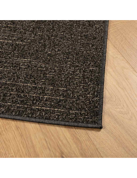 Tappeto ZIZUR Antracite 160x230 cm Aspetto Iuta Interni Esterni