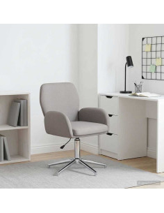 Sedia da scrivania girevole 54 x 58 x 90 cm Tortora Tessuto