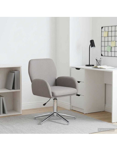 Sedia da scrivania girevole 54 x 58 x 90 cm Tortora Tessuto