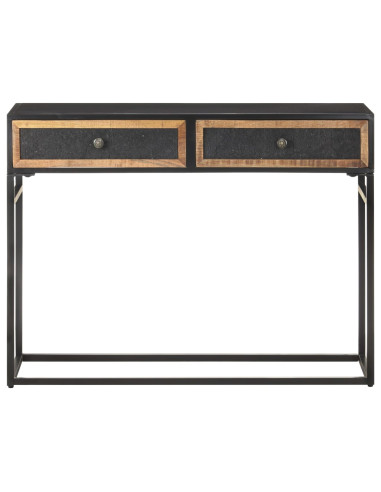 Tavolo Consolle 100x35x75 cm in Legno Massello di Mango