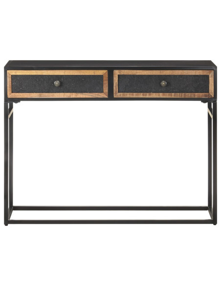 Tavolo Consolle 100x35x75 cm in Legno Massello di Mango