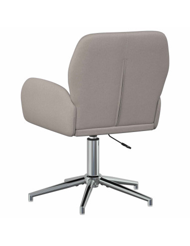 Sedia da scrivania girevole 54 x 58 x 90 cm Tortora Tessuto