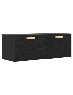Armadietto a muro Rovere nero 100 x 36,5 x 35 cm