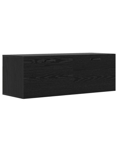 Armadietto a muro Rovere nero 100 x 36,5 x 35 cm