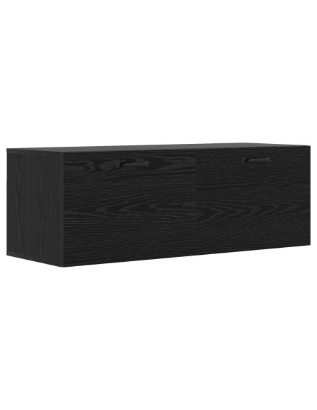 Armadietto a muro Rovere nero 100 x 36,5 x 35 cm