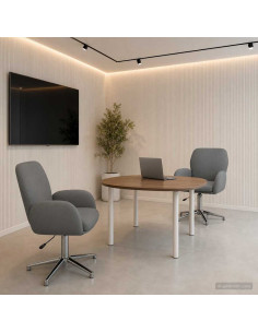 Sedie da scrivania girevoli 2 pz 54 x 58 x 90 cm Grigio Scuro