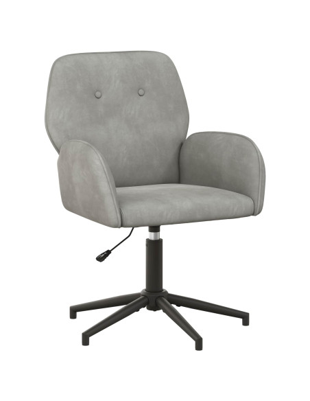 Sedia da scrivania girevole 54 x 55 x 90 cm Grigio Chiaro