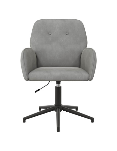 Sedia da scrivania girevole 54 x 55 x 90 cm Grigio Chiaro