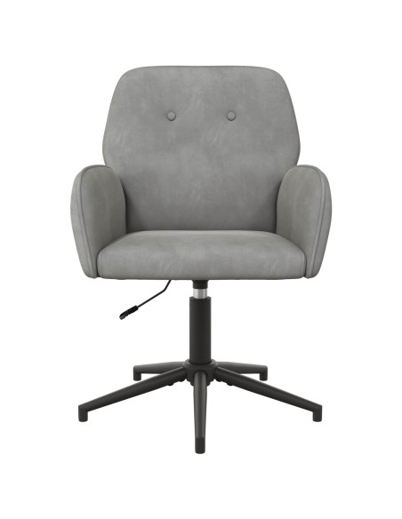 Sedia da scrivania girevole 54 x 55 x 90 cm Grigio Chiaro