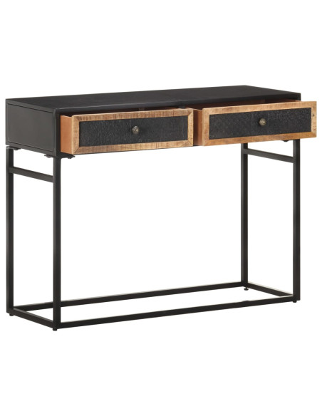 Tavolo Consolle 100x35x75 cm in Legno Massello di Mango