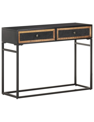 Tavolo Consolle 100x35x75 cm in Legno Massello di Mango