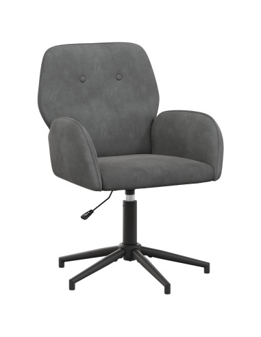 Sedia da scrivania girevole 54 x 55 x 90 cm Grigio Scuro