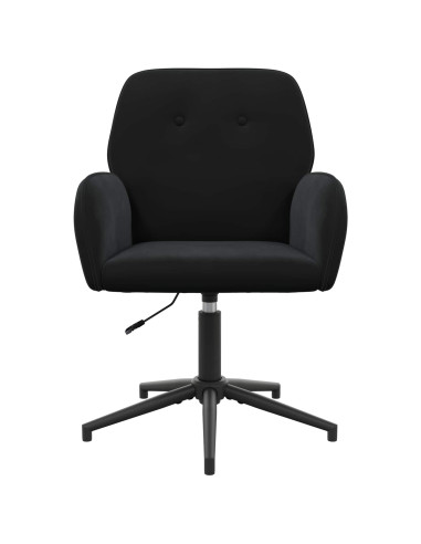 Sedia da scrivania girevole 54 x 55 x 90 cm Nero Velluto