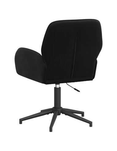 Sedia da scrivania girevole 54 x 55 x 90 cm Nero Velluto